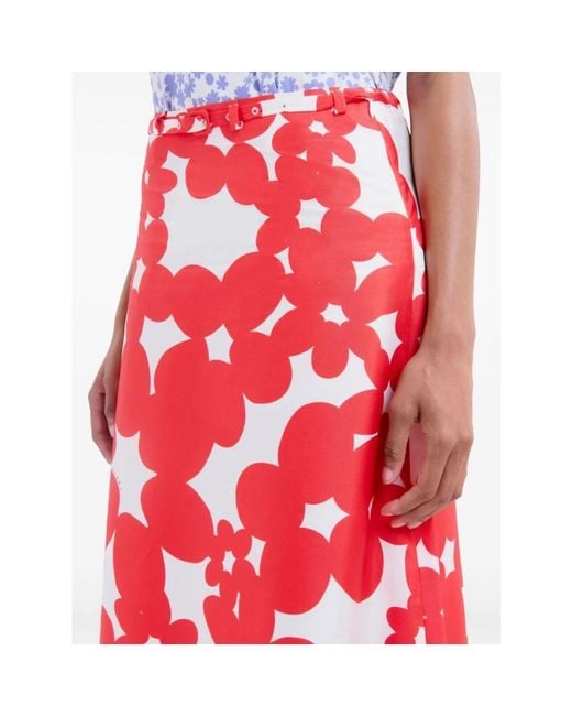 Marni Red Midi Skirts