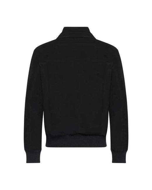 Franzese Collection Black Leather Jackets for men