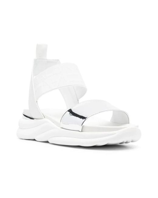 Baldinini White Flat Sandals