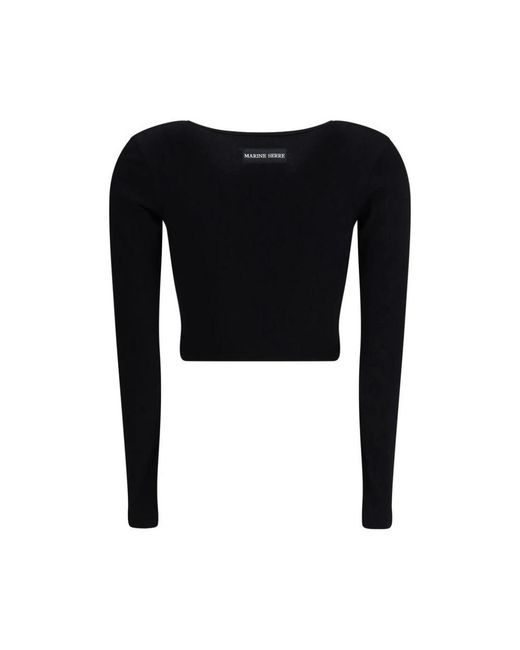 Long Sleeve Tops di MARINE SERRE in Black