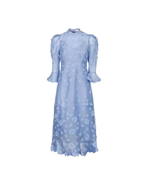 Zimmermann Midi Dresses in het Blue