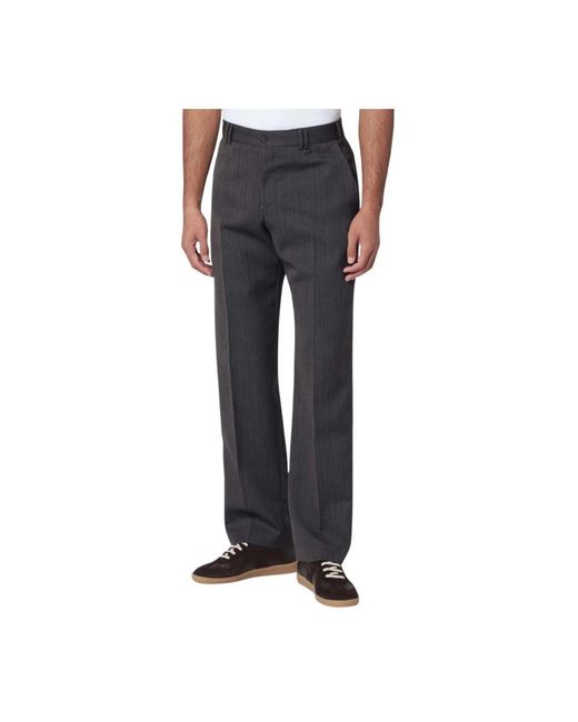 PT Torino Black Straight Trousers for men