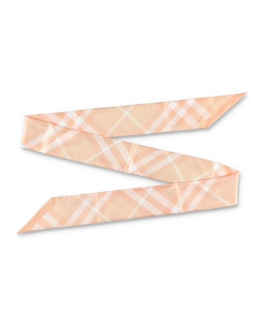 Burberry Pink Silky Scarves
