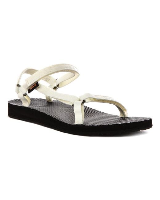 Teva White Flat Sandals
