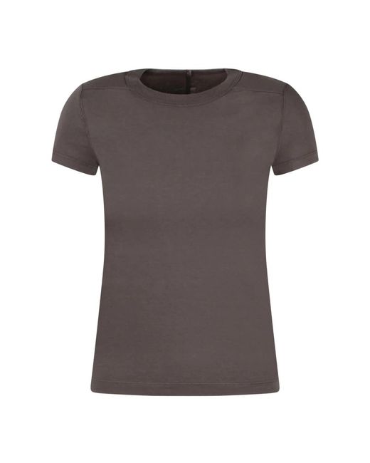Rick Owens Gray Cropped level t-shirt
