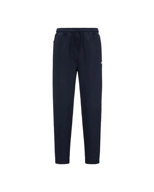 K-Way Elastische polyesterhose in Blue für Herren