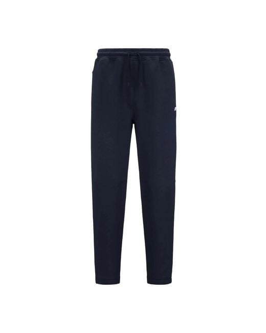 Trousers > slim-fit trousers K-Way pour homme en coloris Blue