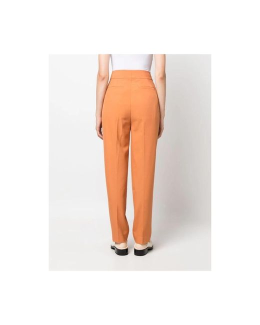 Rodebjer Broeken ,Bruin ,Megan Geplooide Broek in het Orange
