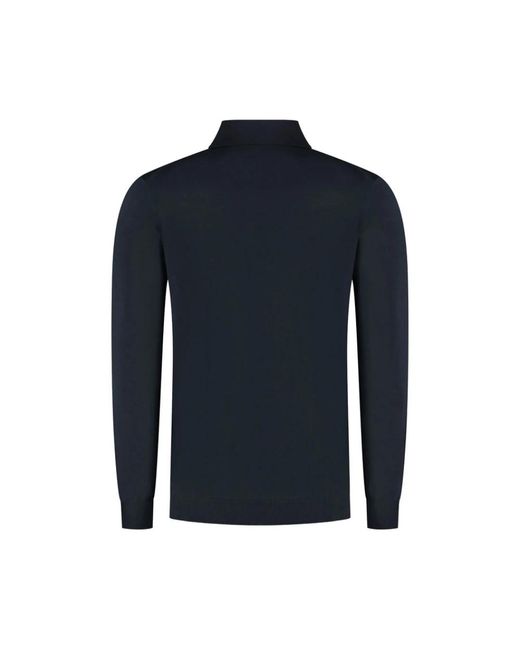 Zanone Blue Round-Neck Knitwear for men
