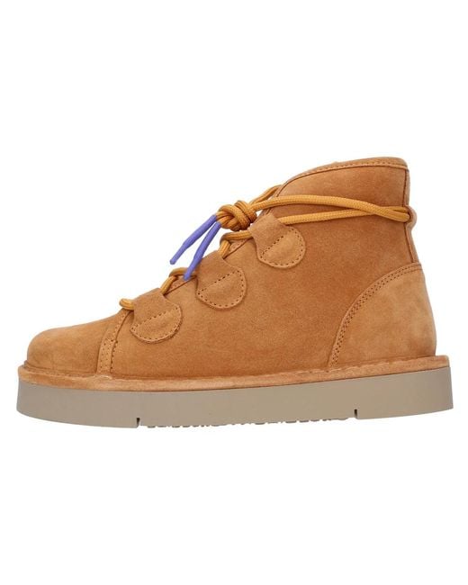 Pànchic Brown Lace-Up Boots
