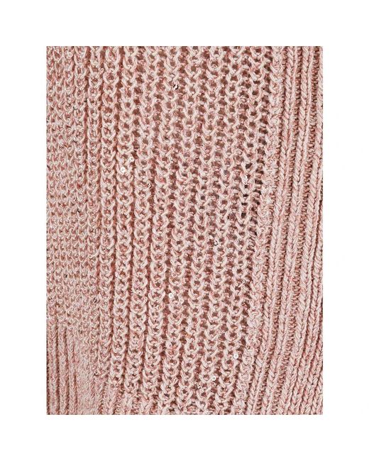 Herno Pink Round-Neck Knitwear