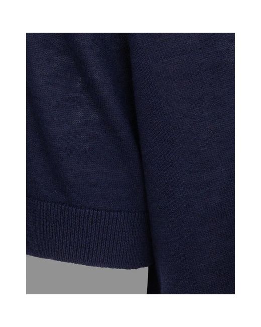 Brunello Cucinelli Blue V-Neck Knitwear for men