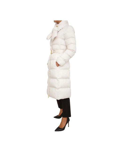 Elisabetta Franchi White Parkas