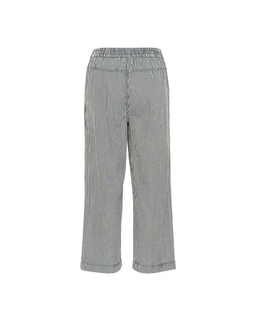 Kaffe Gray Cropped Trousers