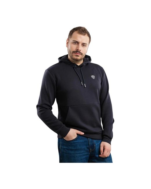 EA7 Hoodies & Sweatvesten ,Blauw ,Polyester Sweatshirt Ea7 Emporio in het Blue voor heren
