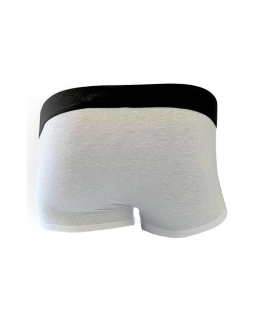 Bikkembergs Ondergoed ,Wit ,Polyester Stijlvolle Polyester Boxershort Met Merkband in het Purple voor heren