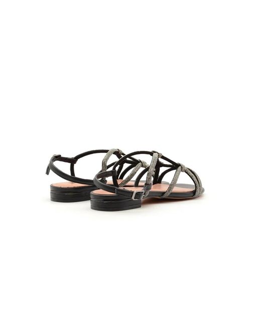 Bibi Lou Brown Flat Sandals