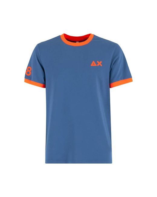 Sun 68 Blue T-Shirts for men
