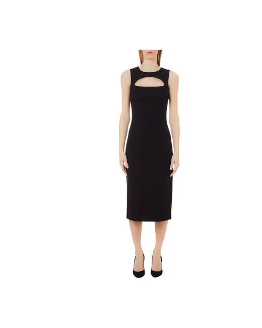 Liu Jo Black Elegantes schwarzes langes kleid