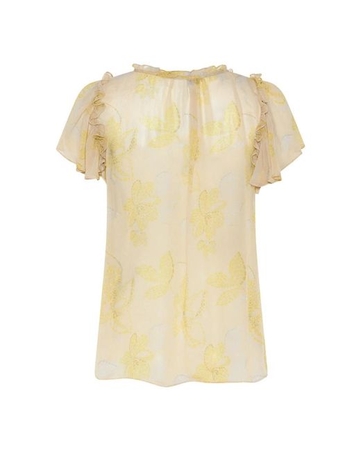 Blouses Bruuns Bazaar de color Yellow