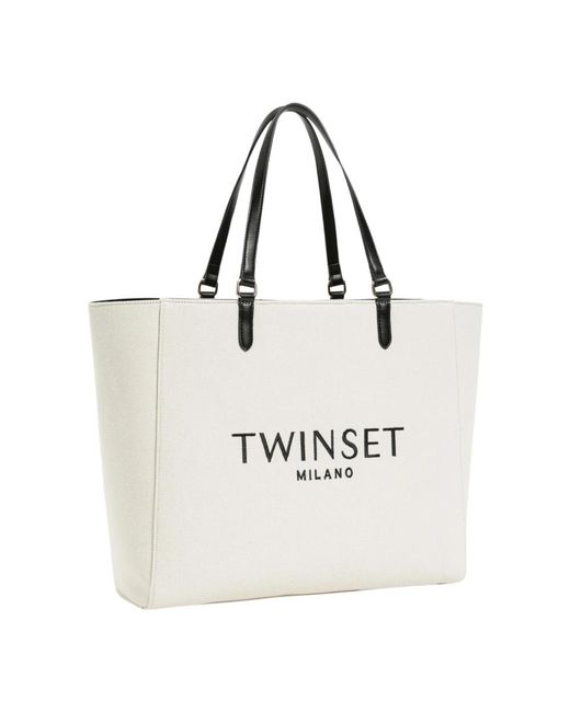 Twinset White Tote Bags