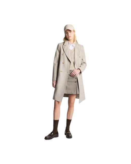 Fay Natural Double-Breasted Coats