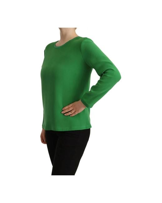 Armani Green Long Sleeve T-Shirts