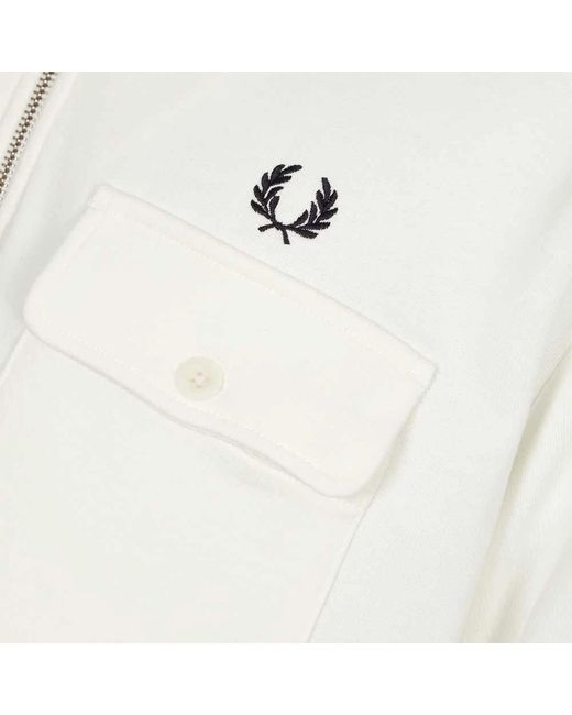 Fred Perry White Sweatshirts