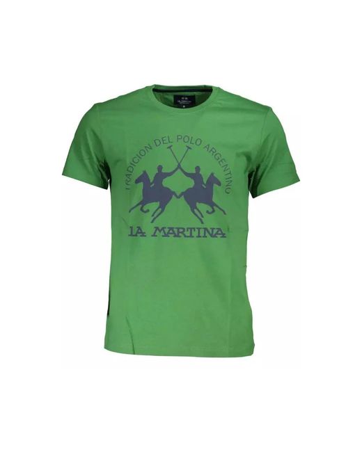 La Martina Green T-Shirts for men