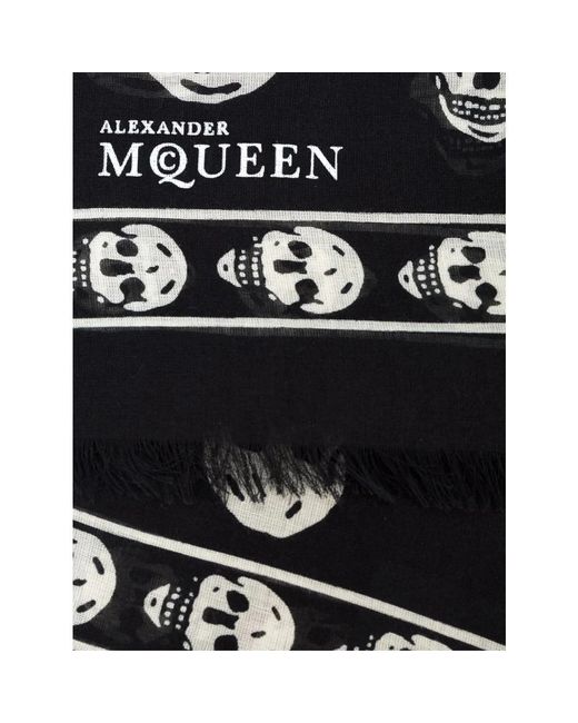 Alexander McQueen Black Scarves