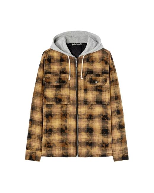 Palm Angels Brown Light Jackets for men