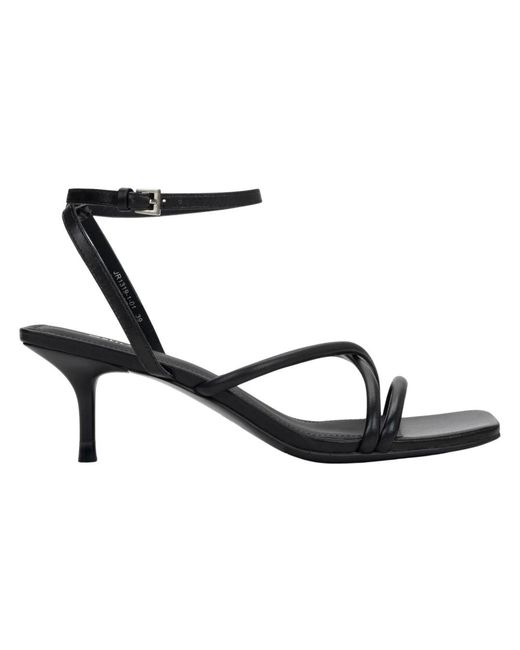 ESTRO Black High Heel Sandals