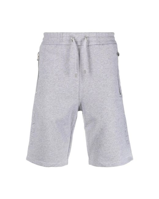 Balmain Gray Casual Shorts for men