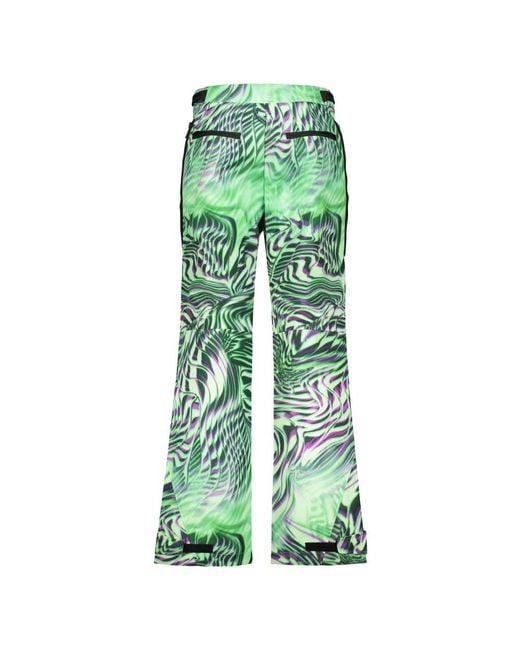 DIESEL Green Wide Trousers for men