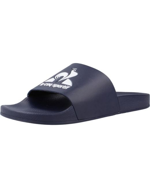 Le Coq Sportif Slide sandalen für aktiven lebensstil in Blue für Herren