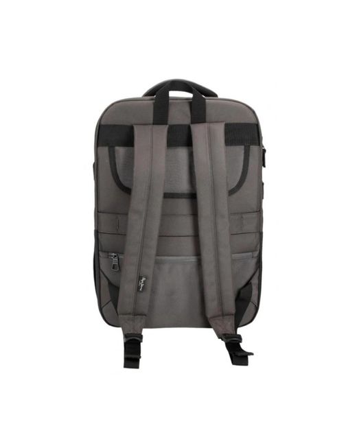 Pepe Jeans Tassen ,Zwart ,Polyester Stratford Rugzak in het Gray voor heren