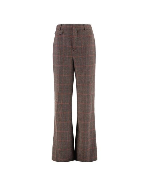 Chloé Brown Wide Trousers