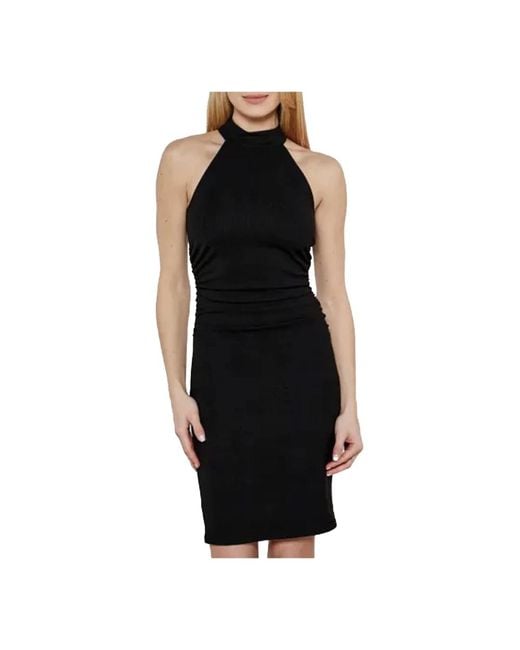 Guess Aansluitende Jurk Met Hoge Hals in het Black