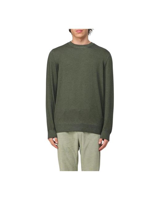 Fay Green Round-Neck Knitwear for men