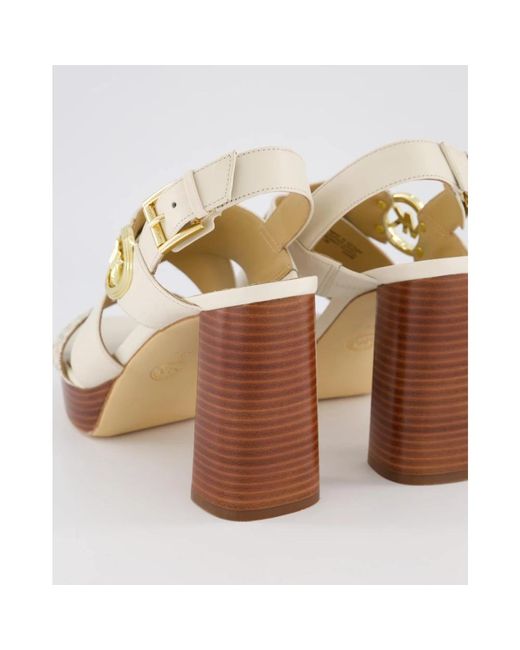 Michael Kors White Plateau sandale weiß vera,flat sandals