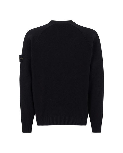 Stone Island Blue Round-Neck Knitwear for men