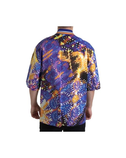 Dolce & Gabbana Blue Short Sleeve Shirts for men