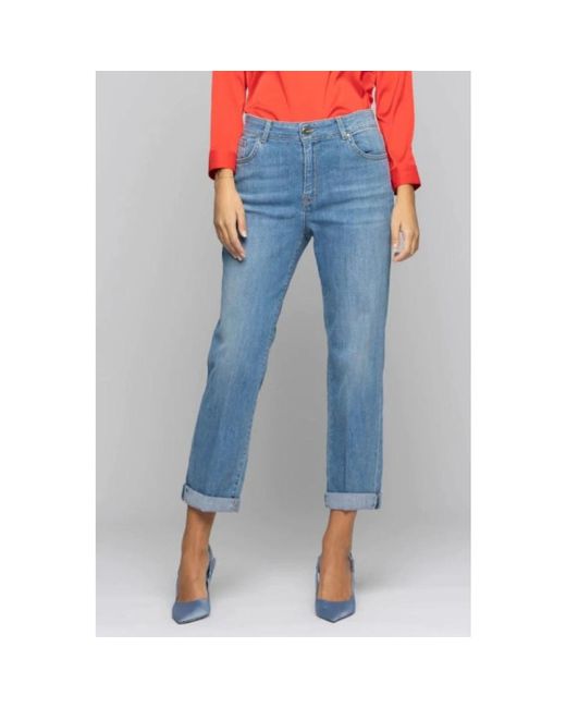 Kocca Jeans ,Blauw ,Katoen Cropped Jeans in het Blue