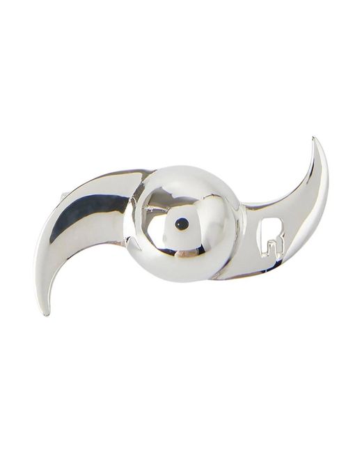 Raf Simons Metallic Space Spinner Brosche
