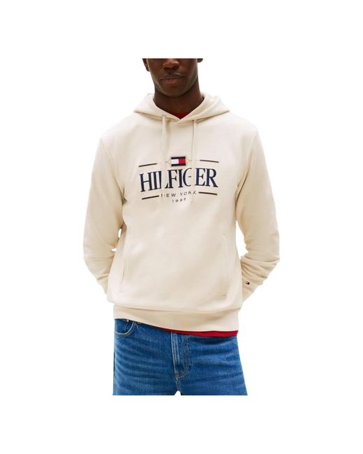 Tommy Hilfiger White Hoodies for men