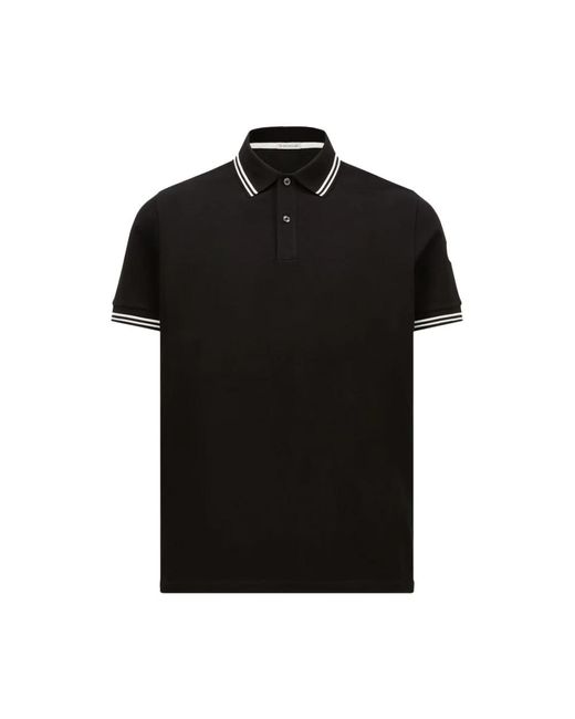 Moncler Black Polo Shirts for men