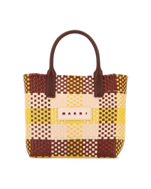 Marni Brown Tote Bags