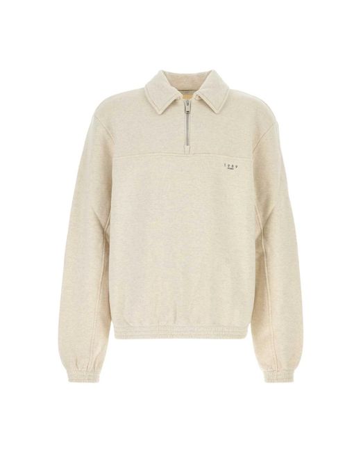 1989 STUDIO Hoodies & Sweatvesten ,Katoen Jp Half Zip Sweatshirt in het White voor heren