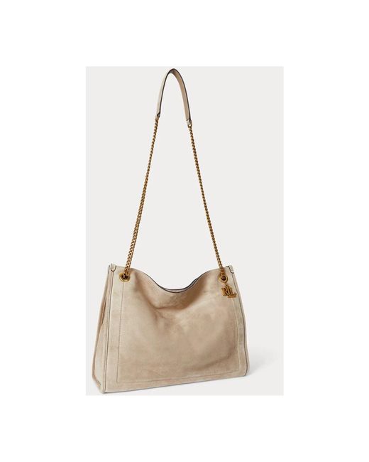 Ralph Lauren Natural Shoulder Bags