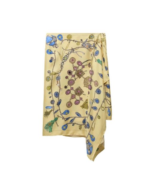 Versace Metallic Midi Skirts